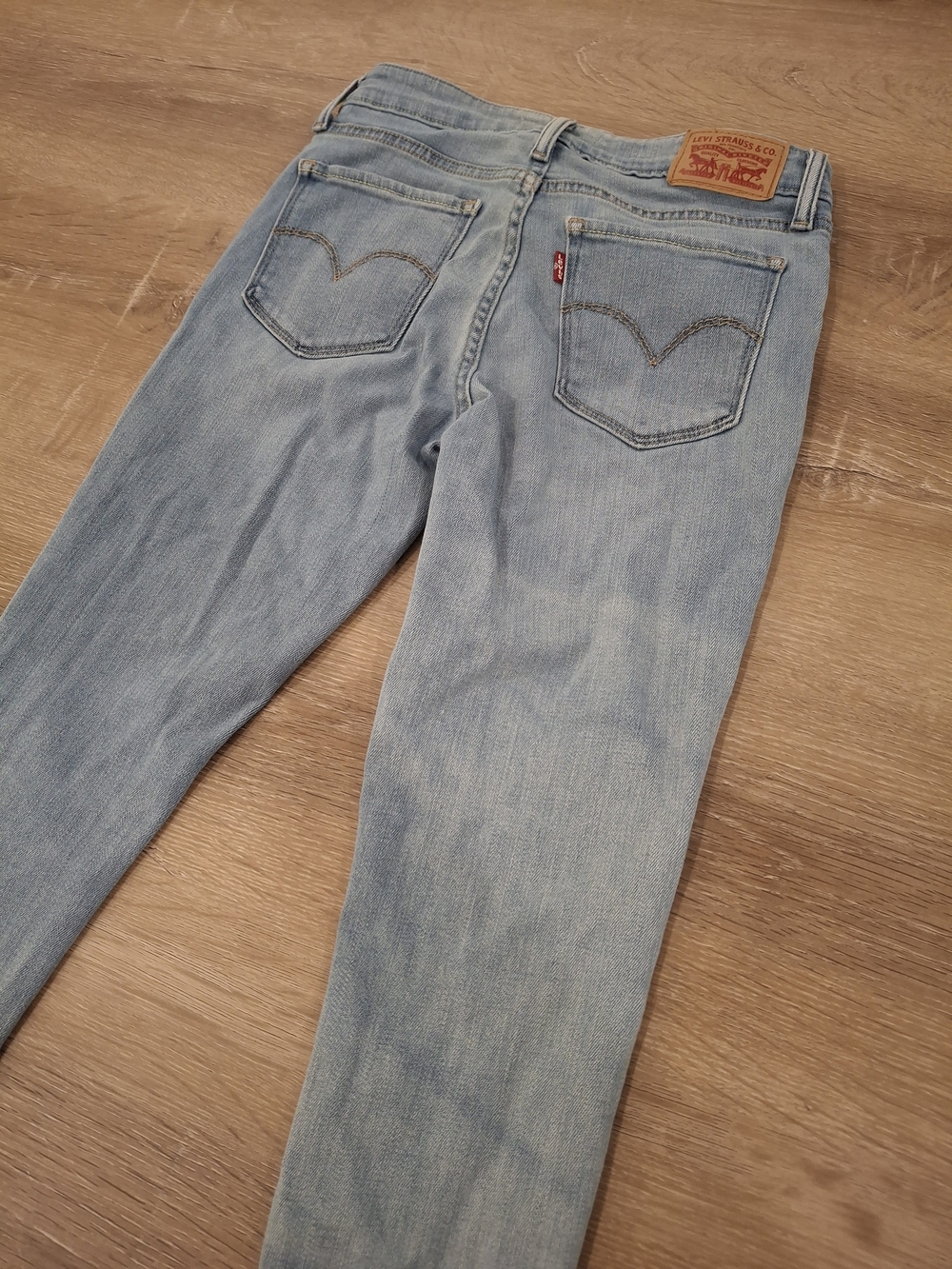 Levi's 711 Skinny Jeans Women's W25 L28 Light Wash Blue Denim - Picture 14 of 14